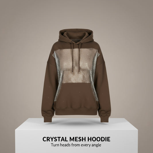 CRYSTAL MESH HOODIE
