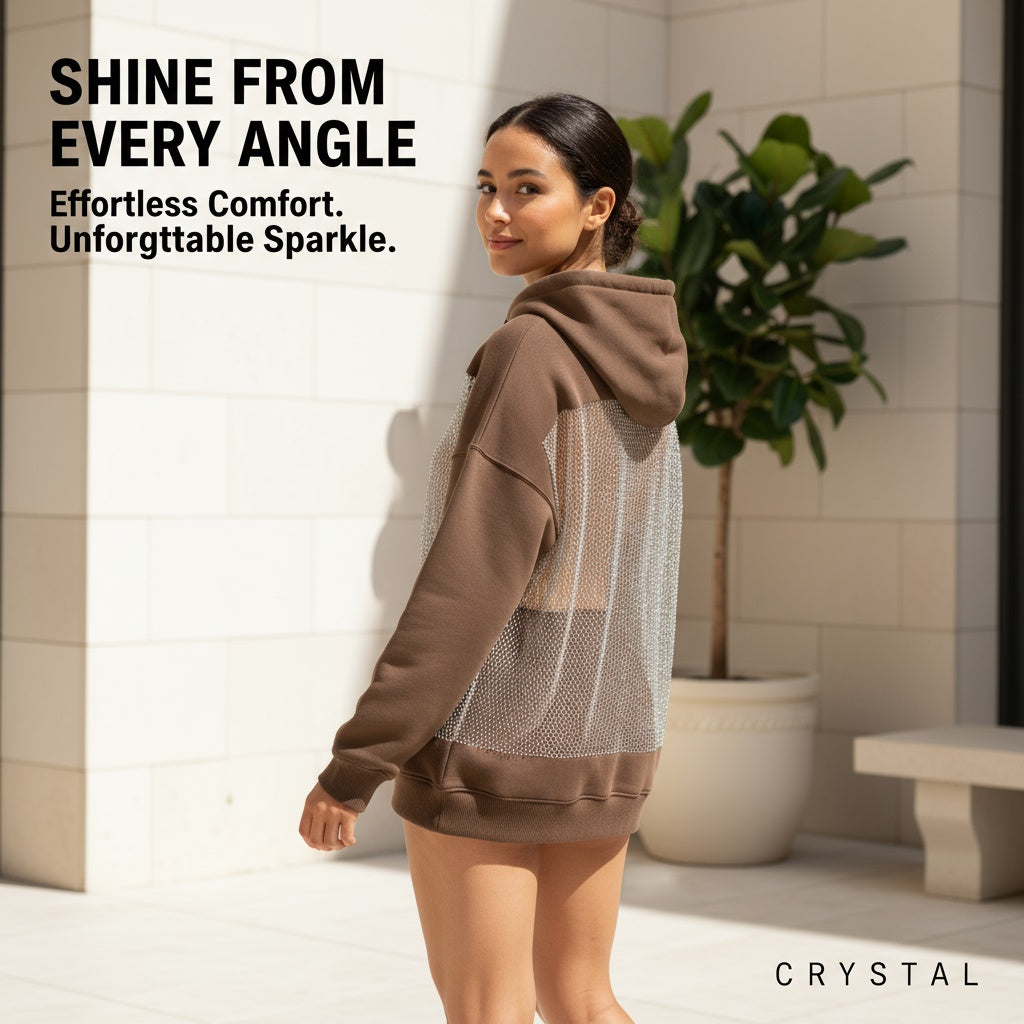 CRYSTAL MESH HOODIE