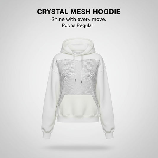 CRYSTAL MESH HOODIE