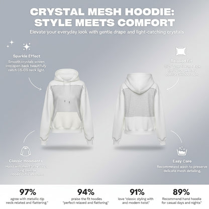 CRYSTAL MESH HOODIE